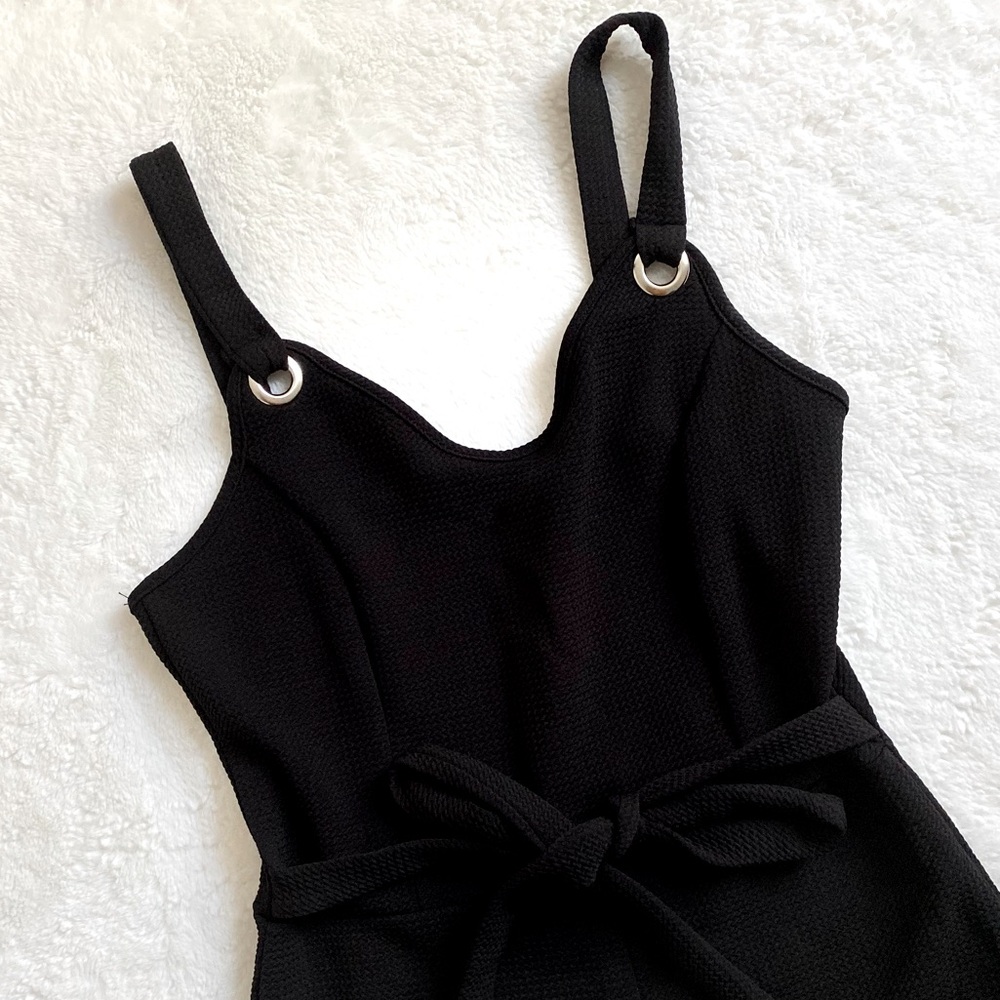 Caution to the Wind Black Jumpsuit